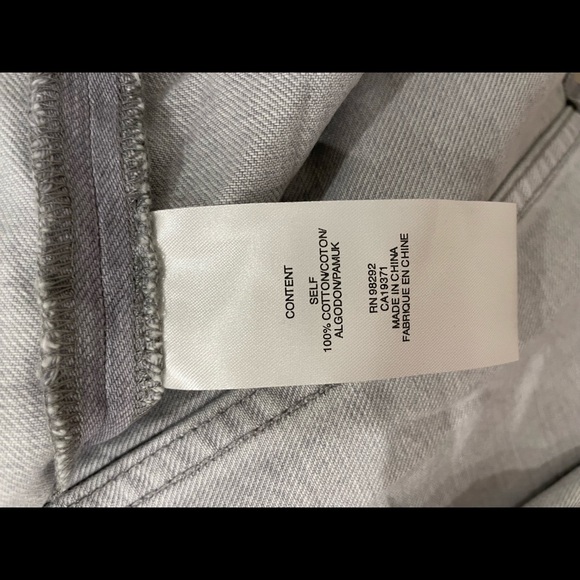 2022 spring Tibi Grey Denim Double Waisted Denim Skirt - Picture 6 of 7